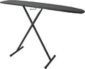 54" Full-Size Adjustable Ironing Board w/Thick Pad Cover, Leg Locking System, Foldable and Collapsible, Heavy-Duty Alloy Steel Construction, Space Saving Design - Charcoal-Ruum Studio Home