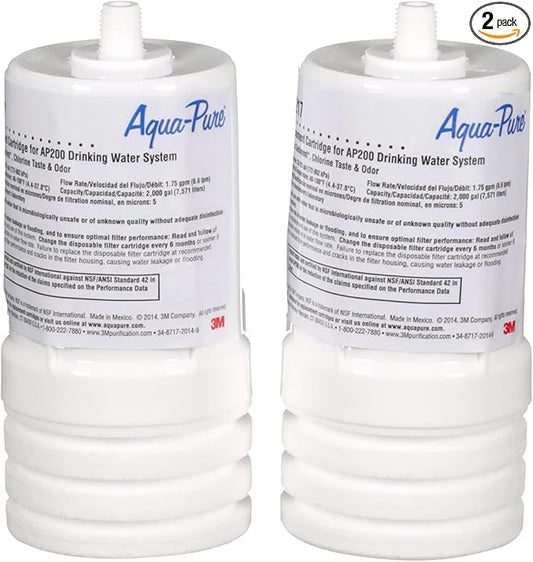 3M Aqua-Pure Under Sink Replacement Water Filter Cartridge AP217, for use in AP200 System (2-pack)-Ruum Studio Home