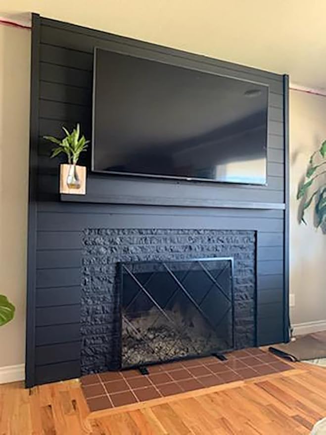 joelsantiques - 72 Inch Wooden Floating Shelves for Wall - 72x6x2 in - Made of Natural Wood - Long Heavy Duty Rustic Wall Shelves for Bedroom - Perfect for Living Room, Kitchen - Black-Ruum Studio Home