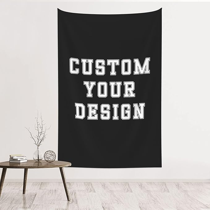 Custom Tapestry For Wall Bedroom Custom Backdrop Personalized Image Text Photo Customized Funny Tapestry Banners And Signs Vertical Model Tapestrys-Ruum Studio Home