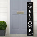 Welcome Wooden Porch Sign 47.2"H Front Door Rustic Standing Large Welcome Porch Sign for Home Front Porch Decor Rustic Wall Decor Home Farmhouse Yard Door Decorations -Black Porch Decor-Ruum Studio Home
