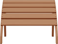 WestinTrends Dylan Outdoor Patio HDPE Adirondack Ottoman Footrest, Teak-Ruum Studio Home