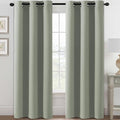 H.VERSAILTEX Blackout Curtains for Bedroom Thermal Insulated Room Darkening Living Room Curtains 84 Inch Long Grommet Privacy Protection Window Curtain Panels/Drapes for Nursery,2 Panels,Light Sage-Ruum Studio Home