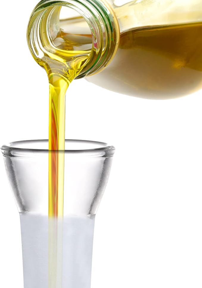 ELETON Olive Oil Dispenser Borosilicate Glass Bottle - 8 oz 250ml Non Drip Dispenser - Leak Proof Pourer Vinegar Drizzler Cruet - Easy Clean Drip Free Bottles for Kitchen-Ruum Studio Home