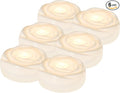 Aignis 6pcs Flameless LED Floating Candles, White Rose Plastic Tealights Battery Operated, 120+ Hours Glow Time, Cozy Light for Romantic Pool/Bathtub/Hot Bath/Wedding Centerpiece Decor(D2.83*H1.42)-Ruum Studio Home