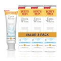 Burt's Bees Extra White Toothpaste, Fluoride Toothpaste, Natural Flavor, Mountain Mint, 4.7 oz, Pack of 3-Ruum Studio Home