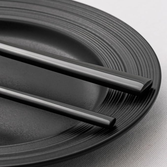 KINGSTONE Black Silverware Set, 20-Piece Forged Flatware Set Cutlery Set Premium Stainless Steel, Service for 4, for Kitchen, Home, Wedding, Party, Mirror Polished and Dishwasher Safe-Ruum Studio Home