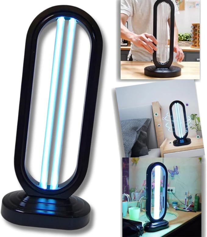 UVLIZER Tower - UV Light Sanitizer & Ultraviolet LED Lamp (UV-C Cleaner for Home, Office, Room | UVC Disinfection Lamp | Kill 99% of Germs, Bacteria, Virus, Mold, Dust Mites | USA)-Ruum Studio Home