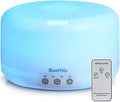 BlueHills Premium 1000 ML XL Essential Oil Diffuser Aromatherapy Humidifier with Remote for Large Room Home 18 Hour Run Huge Coverage Area 1 Liter Mood Lights Extra Large Capacity White D001-Ruum Studio Home