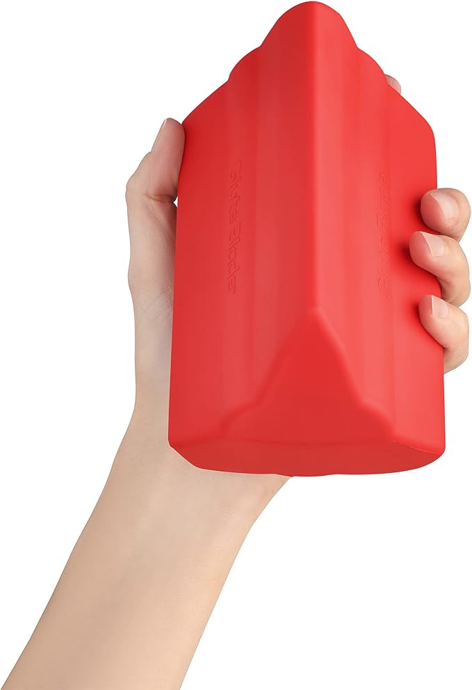 Plus Piriformis Massage Roller with 3 Different Heads for Targeted Trigger Point Pressure, Relieve Pain and Tightness in The Low Back and Sciatica (Larger Size, Hard Density, Red)-Ruum Studio Home