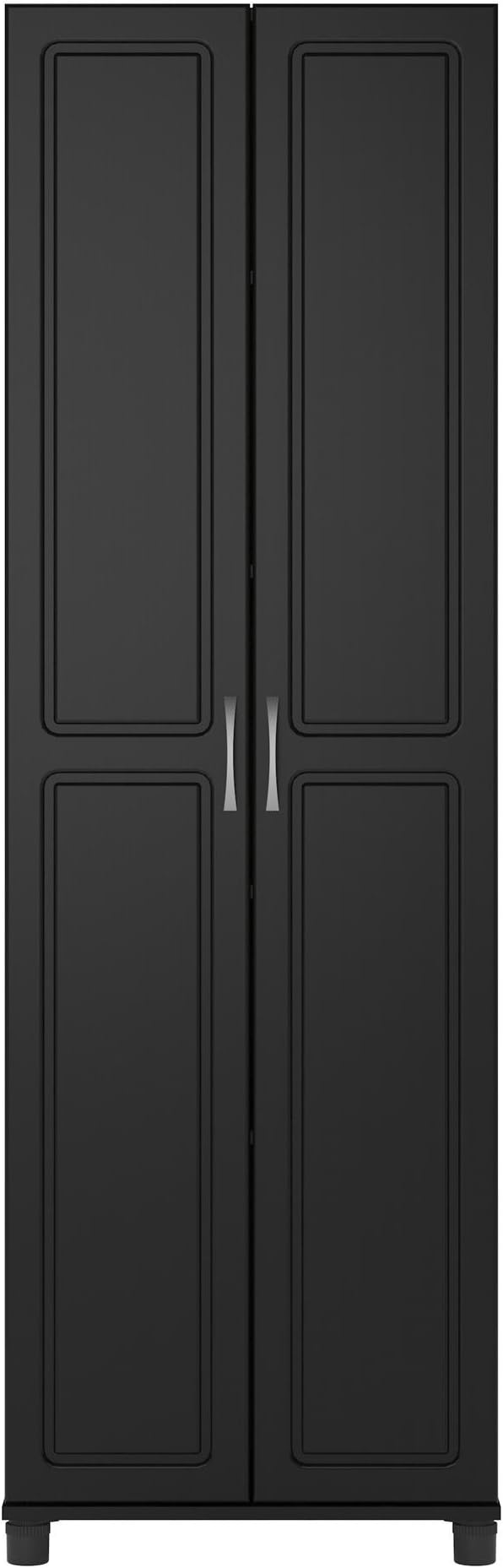 SystemBuild Evolution Kendall 24" Engineered Wood Utility Storage Cabinet Black-Ruum Studio Home