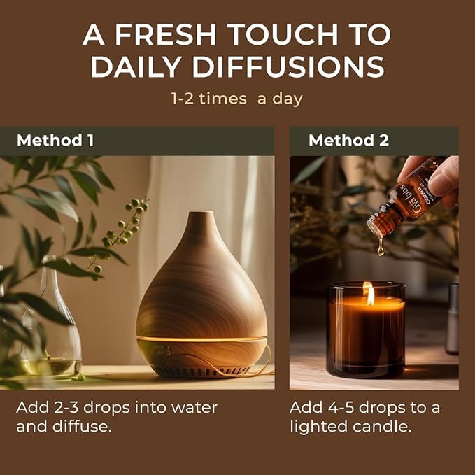 Gya Labs Cilantro Essential Oil for Diffusers - 0.34 Fl Oz - 100% Natural Cilantro Oil for for Skin, Massage, Aromatherapy & Candle Making Scent-Ruum Studio Home