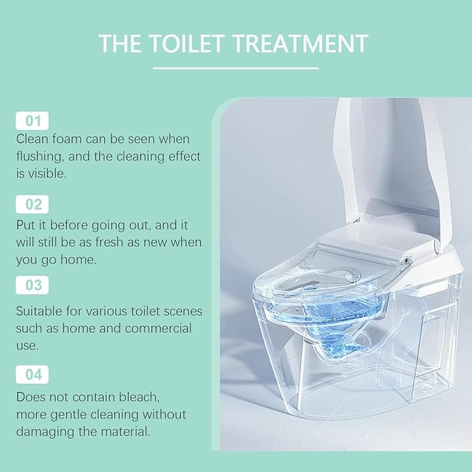 Krazy Toilet Bowl Cleaner, Crazy Klean Toilet Cleaner, Automatic Refreshes Toilets, Long-Lasting Cleane Fresh Scent, No Scrubbing Required (2)-Ruum Studio Home