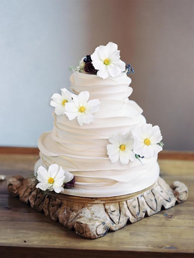 IPOPU White Daisy Flowers Artificial Cosmos 5PCS White Fake Wildflowers 24.5" Silk Flowers with Stems for Home Decor Indoor Artificial Daisies for Wedding Bouquets Floral Craft-Ruum Studio Home