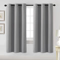 H.VERSAILTEX Blackout Curtains for Bedroom Thermal Insulated Room Darkening Living Room Curtains 72 Inch Long Grommet Privacy Protection Window Curtain Panels/Drapes for Nursery, 2 Panels, Dove Grey-Ruum Studio Home