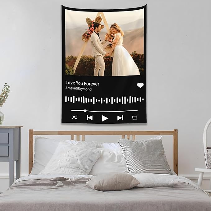 Custom Tapestry For Wall Bedroom Custom Backdrop Personalized Image Text Photo Customized Funny Tapestry Banners And Signs Song Vertical Tapestrys-Ruum Studio Home