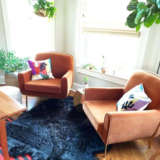 Matisse Coral Pillow Cover | Orange Modern Pillows | Modern Chair Cushion| Farmhouse Pillows | Flower Outdoor Pillow | Mid Century Chair Cushion | Hand Embroidered Wool Size 18x18-Ruum Studio Home