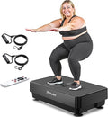 POWET Vibration Plate Exercise Machine for Weight Loss, Woukout & Lymphatic Drainage – Whole Body Vibrating with 99 Speed Levels & 5 Pre-Set Modes – Supports Up to 400lbs, Ideal for Home Use-Ruum Studio Home