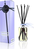 LOVSPA Reed Diffuser Set, Lavender & Black Amber Scented Oil Diffuser with Sticks, Home Fragrance Accessories for Bathroom Shelf Decor, Aroma Diffusers for Home or Office Desk, USA Made-Ruum Studio Home