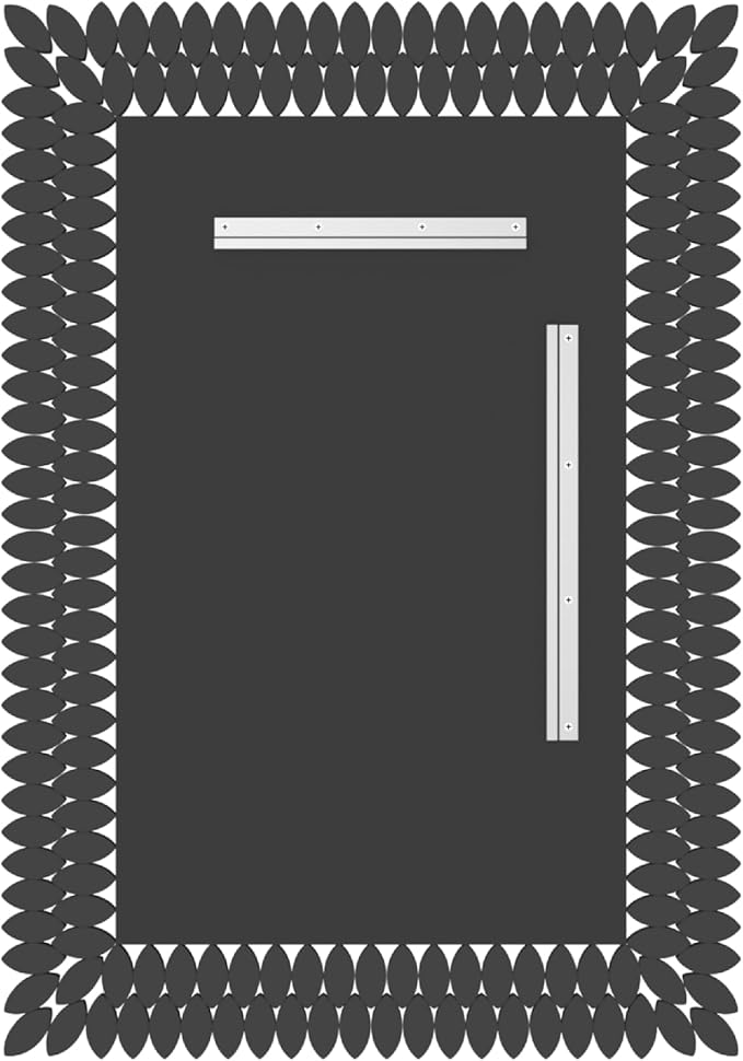 Kelly Miller Large Jeweled Mirror for Wall Decor, 28"x40" Luxury Sparkling Diamond Mirror Beveled Modern Wall Decoration for Bathroom, Living Room, Bedroom, Hallway, Entryway-Ruum Studio Home