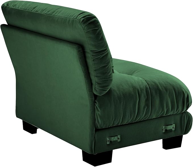 Armless Sofa W/1 Pillow - Green-Ruum Studio Home