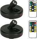 Cordless Spotlight Battery Operated, Indoor Plant Light, LED Display Puck Lights, Dimmable Accent Lighting with Remote, Uplight for Picture Tree Painting Gallery Dartboard Art Photo-Ruum Studio Home
