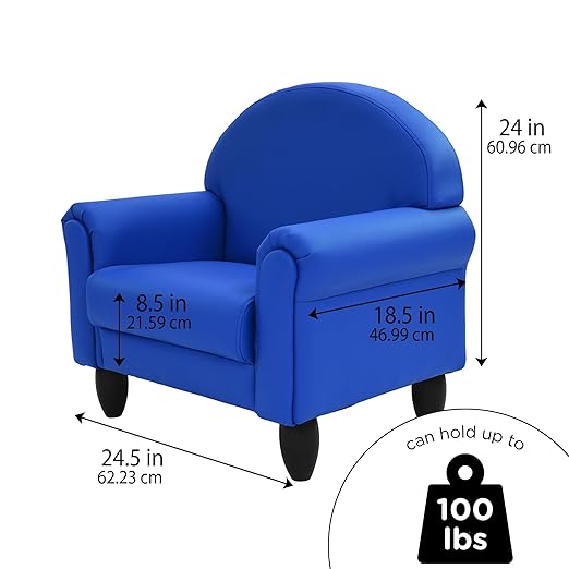 Children's Factory As We Grow Toddler Chair, Flexible Seating for Daycare or Preschool, Kids Reading Couch, Playroom Furniture, Blue-Ruum Studio Home