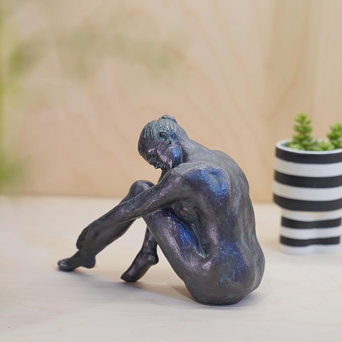 Guichifun Yoga Dancer Statue Home Decoration - Resin Bronze Sculpture Modern Creative Home Garden Statue Handicrafts Art Ware Décor Office Room or Outdoor Gifts 7.8 x 3 x 5.8 Inch-Ruum Studio Home