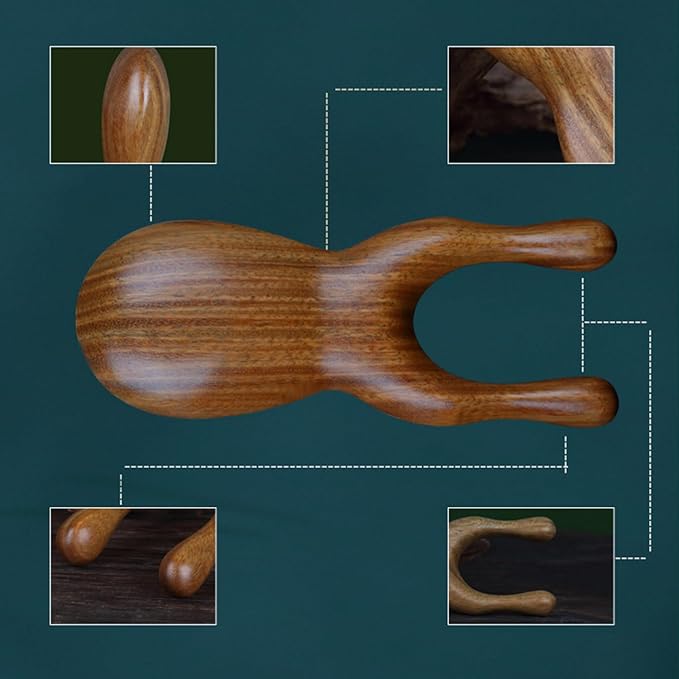 Natural Wooden Nose Guasha Massage Tools Anti-Static, Eyes Facial Wood Gua Sha Tool,face Manual Massager Tool, Multifunctional Handheld Meridians Acupoint Massage Tool,1 Pieces.-Ruum Studio Home