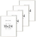HAUS AND HUES Standalone White Oak Frame Set of 4-18x24-Ruum Studio Home
