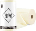 Fantasticlean Microfiber Cleaning Cloth Roll -75 Pack, Tear Away Microfiber Towels, 12" x 12", Reusable, Washable, Scratch Free, Ultra Absorbent Dish Rags for Car, Home, Garage or Shop (Beige)-Ruum Studio Home