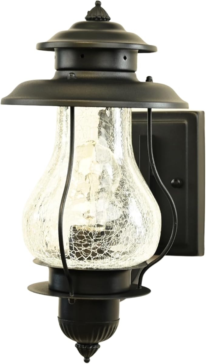 Muskoka Lifestyle Products Outdoor Weatherproof Wall Sconce Lantern, Rustic Porch Light Fixture, Farmhouse Wall Sconce Entryway Light-Ruum Studio Home