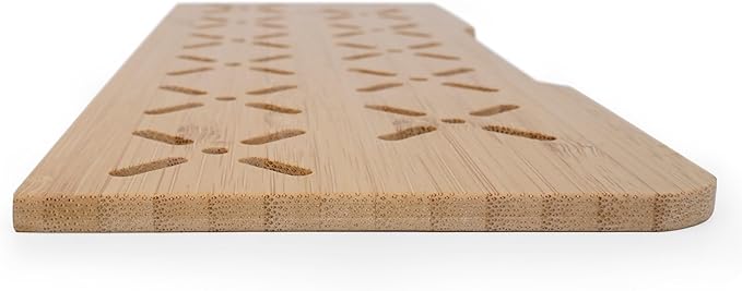 Natural Bamboo Storage Tray with 5 Custom Dividers, Deep Drawer Organizer for Kitchen, Small Cabinets, Home Office & Living Room-Ruum Studio Home