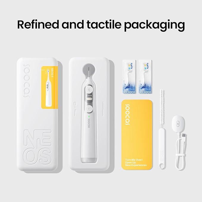 Soocas NEOS II Ultimate Set - Electric Toothbrush with Water Flosser, Sonic Electric Toothbrush for Adults, Portable for Travel, Deep Clean for Implants & Braces, Healthier Gums, Pearl White-Ruum Studio Home