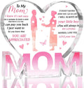 Mothers Day Gifts Best Mom Gifts -Gifts for Mom from Daughter Son - Best Mom Ever Gifts Unique Mother Birthday Acrylic Heart-Shaped Plaque Desk Decorations Present for Mom Christmas Anniversary-Ruum Studio Home