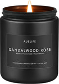Sandalwood Rose Candle | Scented Candles for Home, Aromatherapy Candle - Soy Candles for Home Scented, Gifts for Women Men, House Fragrance Decoration -7oz-Ruum Studio Home