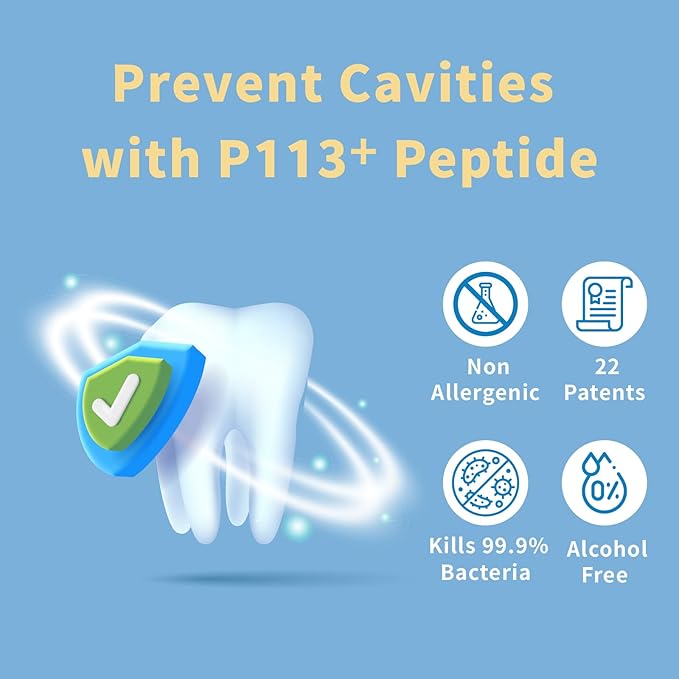 Mouth Spray for Kids, Toddler Toothpaste Helper, Fluoride Free Baby Toothpaste Cavity Protection, Oral Care with Natural P113+ Antibacterial Peptide - for Newborns to Age 6 (Watermelon)-Ruum Studio Home