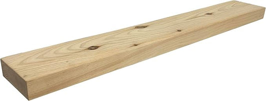 Joel's Antiques 42 Inch Floating Shelves for Wall - 42x6x2 in - Unfinished Wood Shelf Design, Wooden Wall Shelves for Bedroom, Bathroom, Kitchen and Living Room - Display and Store Your Décor at Home-Ruum Studio Home