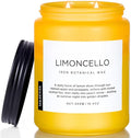 M&SENSE Limocello Summer Scented Candle, 19.4oz 110 Hours Long Lasting Burn Non Toxic Natural Soy Wax Lemon Highly Scented for Home Decor, 2 Wick Relaxing Candle Gifts for Yoga Spa Meditation-Ruum Studio Home