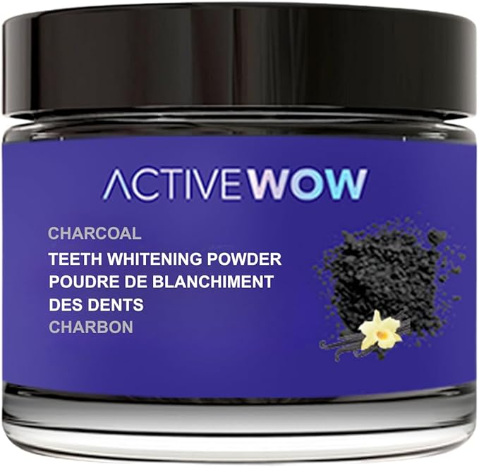 Active Wow Activated Coconut Powder – Whitening Toothpaste Powder, Fluoride-Free, Sulfate & Paraben-Free, Vanilla Flavor-Ruum Studio Home