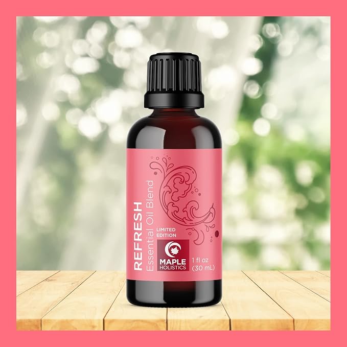 Pink Grapefruit Essential Oil Blend - Refreshing Citrus Essential Oil Blend for Diffusers with Lime Essential Oil Grapefruit Oil and Eucalyptus Essential Oil - Sweet Aromatherapy Citrus Oil Blend-Ruum Studio Home