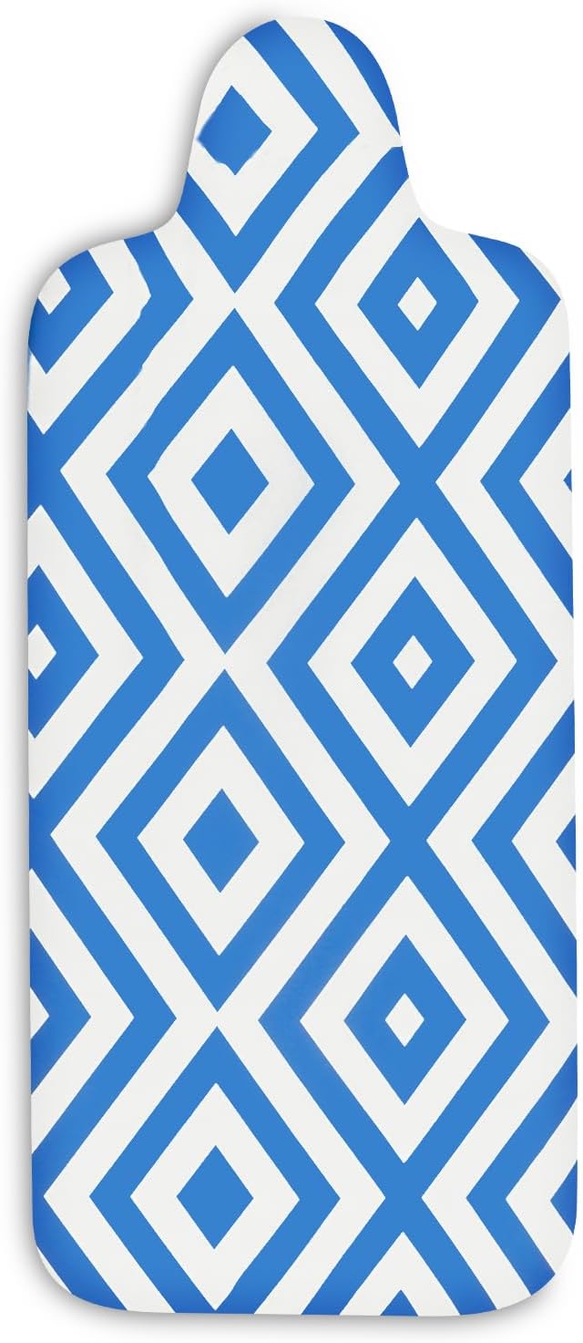 Extra Large Ironing Board Replacement Cover (Blue Rhombus)-Ruum Studio Home