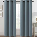 H.VERSAILTEX Blackout Curtains for Bedroom Thermal Insulated Room Darkening Living Room Curtains 84 Inch Long Grommet Privacy Protection Window Curtain Panels/Drapes for Nursery, 2 Panels,Stone Blue-Ruum Studio Home
