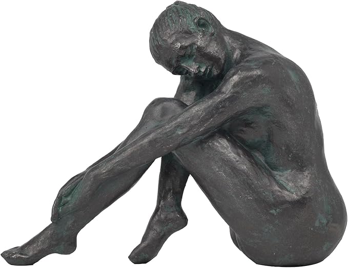 Guichifun Yoga Dancer Statue Home Decoration - Resin Bronze Sculpture Modern Creative Home Garden Statue Handicrafts Art Ware Décor Office Room or Outdoor Gifts 7.8 x 3 x 5.8 Inch-Ruum Studio Home