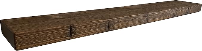 joelsantiques 42 Inch Floating Shelves for Wall - 42x9x2 in - Made of Natural Wood and Easy Install - Heavy Duty Rustic Book Shelves - Perfect for Bathroom, Kitchen, Living Room - Medium Brown-Ruum Studio Home
