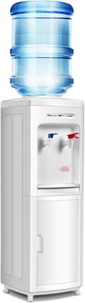 SAFEPLUS Top Loading Water Cooler Dispenser, Hot & Cold Freestanding Water Cooler Holds 5 Gallon Bottles Perfect for Home Office School UL & Energy-Saving Approved-Ruum Studio Home