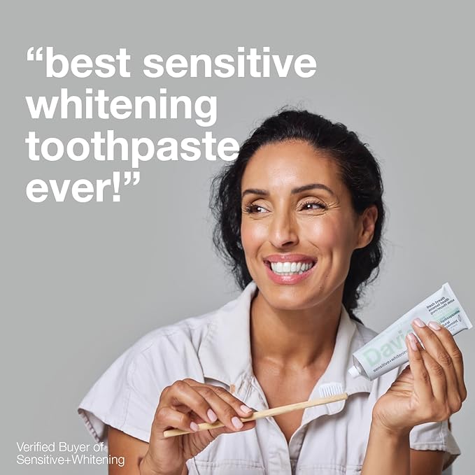 Davids Hydroxi™ Fluoride Free Nano Hydroxyapatite Toothpaste for Remineralizing Enamel & Sensitive Relief, Whitening, Antiplaque, SLS Free, Natural Peppermint, 5.25oz, Made in USA (3 Pack)-Ruum Studio Home