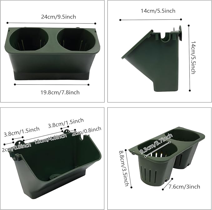 JOMCYDM Vertical Planter with 30 Pockets Wall Mounted Planter Living Wall Planter Indoor Outdoor Wall Plant Holder Microgreens Growing Kit Herb Pots-Ruum Studio Home