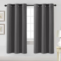 H.VERSAILTEX Blackout Curtains for Bedroom Thermal Insulated Room Darkening Living Room Curtains 72 Inch Long Grommet Privacy Protection Window Curtain Panels/Drapes, 2 Panels, Charcoal Grey-Ruum Studio Home