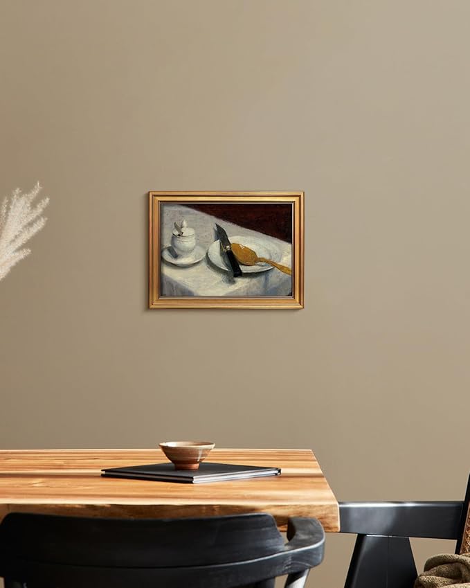 HUARCEY Gold Framed Vintage Wall Art for Living Room, Still Life Painting Prints Shelf Decor for Kitchen, Aesthetic Bedroom Wall Art, Best Gifts for Friends or Family - Before Meals 16L x 12W-Ruum Studio Home